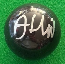 Aaron Hill Hand Signed Black Snooker Ball Snooker Autograph