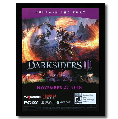 2018 Darksiders III 3 Print Ad/Poster PS4 Xbox One PC Art Joe Madureira