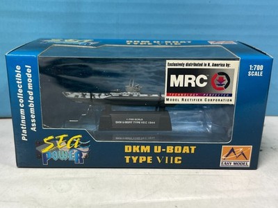 1/700 MRC EASY MODEL SEA POWER DKM U-BOAT TYPE VIIC SUBMERINE 1944 #37316