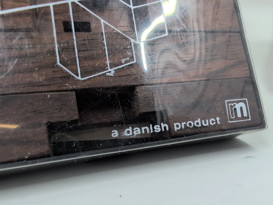 Vintage Danish Wooden Tommerknude Timber Centre Wood Puzzle Game w/ Instructions - Image 3 of 4