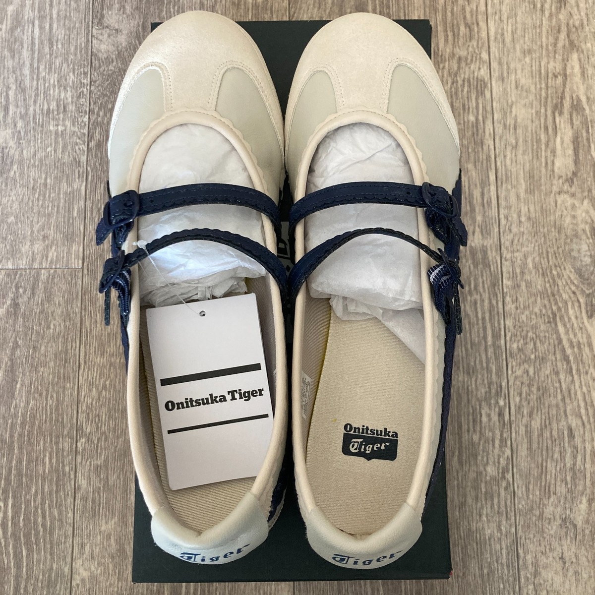 Onitsuka Tiger MEXICO 66 TGRS 1182A678 200 BIRCH/PEACOAT New w/Box