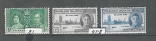 FALKLAND ISLANDS STAMPS MLH -Scott #81 & 97-98 - Great Value - Take a Look!