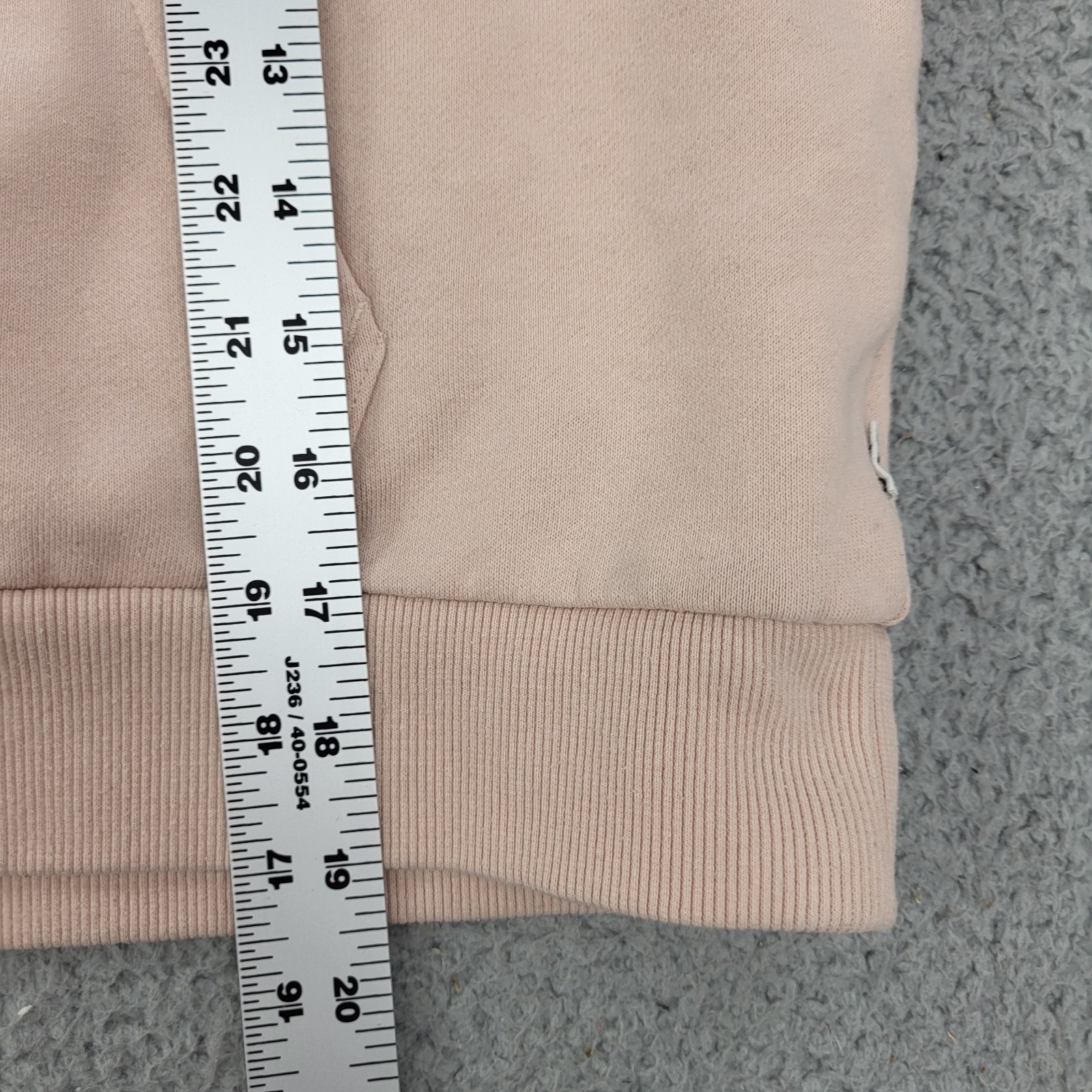 Vans Cropped Hoodie Womens Medium Light Pink Graphic Pockets Pullover image 5