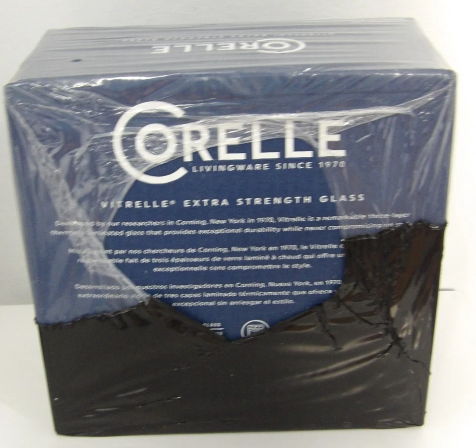 16 Pc Corelle Vitrelle Ocean Blue Dinnerware Set - Image 3 of 3