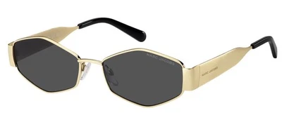 Marc Jacobs 496 Shiny 55 RHL IR Lunettes Soleil Femme Or/Gris - Photo 1/3