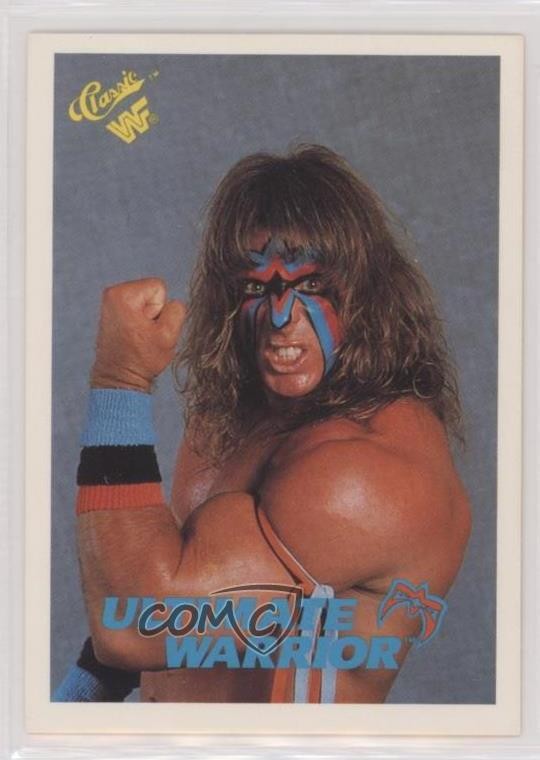 1990 Classic WWF The Ultimate Warrior #127 HOF k4g