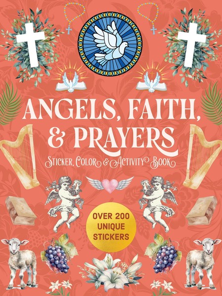 Angels, Faith & Prayers Sticker, Color & Activity Book, Editors Of Chartwel ...-image