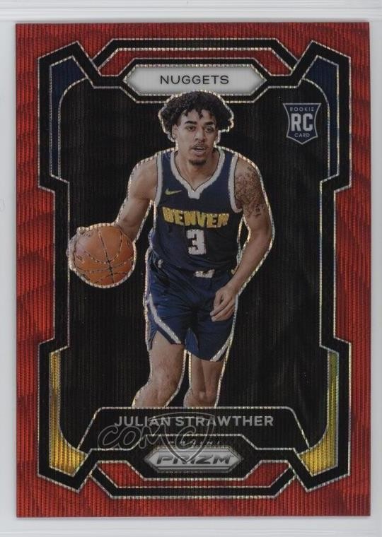2023-24 Panini Prizm Ruby Wave Prizm Julian Strawther #133 1t4l