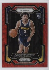 2023-24 Panini Prizm Ruby Wave Prizm Julian Strawther #133 1t4l