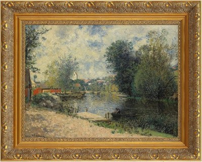 DIY Wood Frame for 24x36 Canvas Paintings, 2.4'' Wide Antique Gold Ornate Canv...
