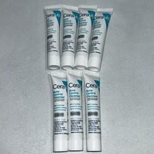 7 New Cerave Acne Control Cleanser Travel/Sample Size .34 Fl Oz Each Slightly Da