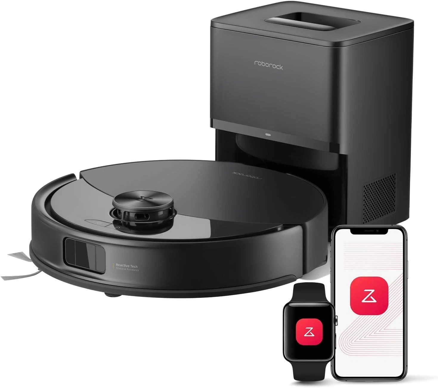 Q10 S5+ Robot Vacuum, Self-Emptying 10000Pa Suction, Up to 7 Weeks of Hands Free