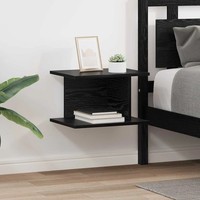 Nachttisch 2 Stk. Schwarz Eichen-Optik 40 X 30 X 25 Cm