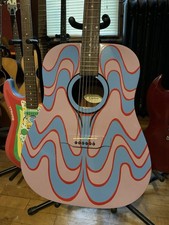 In Stock John Lennon Psychedelic Epiphone acoustic guitar hand painted Design