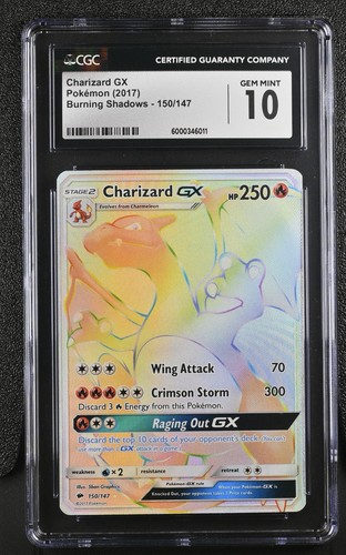 Charizard-GX graded CGC 10 for sale on eBay