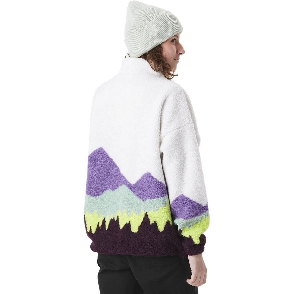 Chaqueta polar Picture Nyss con cremallera para mujer nueva con etiquetas - blanca/púrpura Montañas - XL Foto 4 de 4