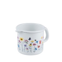 Riess Schnabeltopf Ø10Cm 3/4L Flora Emaille