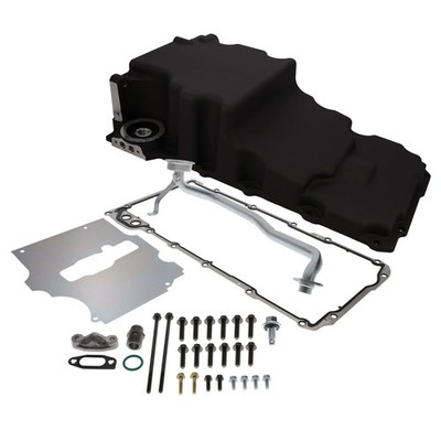 Top Street Performance 81073BK Oil Pan, Cast Aluminum Low-profile Retro-fit