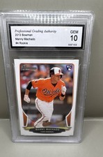 2013 Bowman Draft Picks & Prospects - Manny Machado #4 - ROOKIE - PGA 10