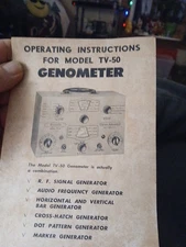 Superior Model TV-50 Genometer Operating Manual And Sencor Sam The Minit-MAN 👍