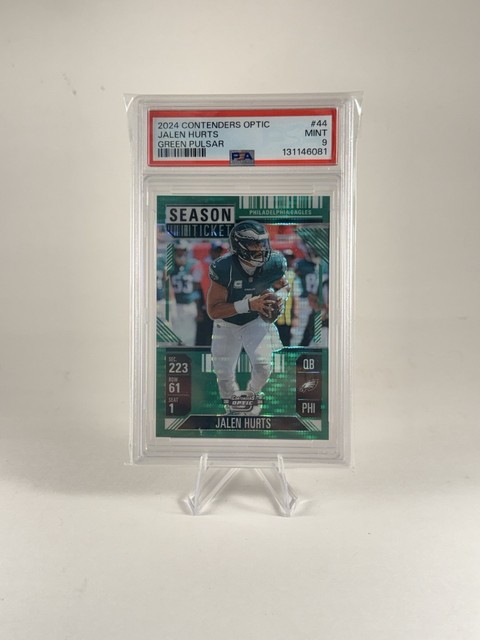 2024 Panini Jalen Hurts Green Pulsar /49 #44 PSA 9