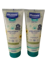 Mustela Stelatopia Cleansing Gel 6.76 oz 2 Pack New With Sunflower Baby Infant