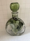 Vintage Punto Arte Italian HandPainted Art Glass Perfume Bottle Murano Style