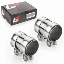 2x double clamp connector exhaust Ø 60 x 95 mm for Ford C-Max Fiesta Focus Puma