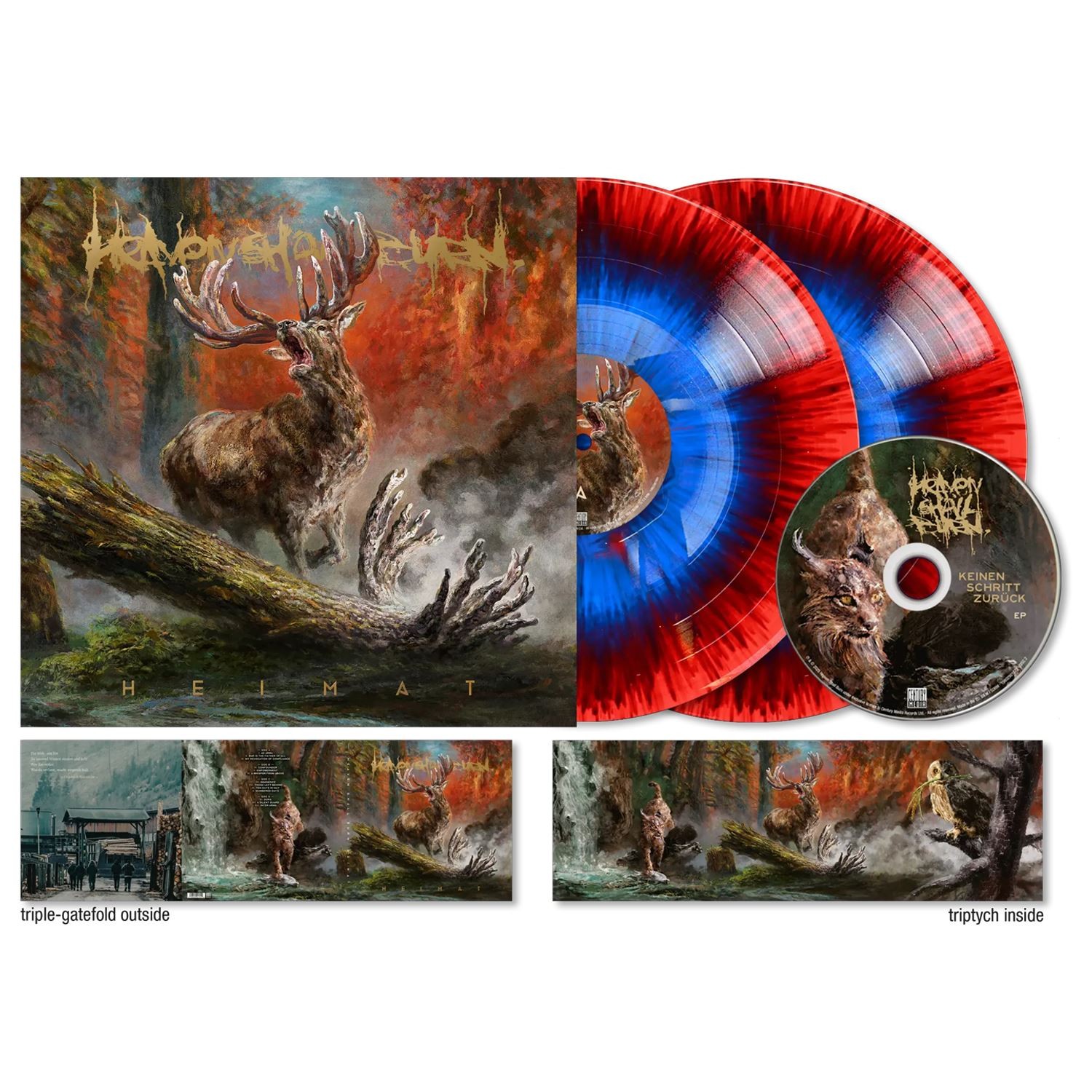Heaven Shall Burn - Heimat Deluxe Edition Red/Blue 2LP Vinyl 12"" Album