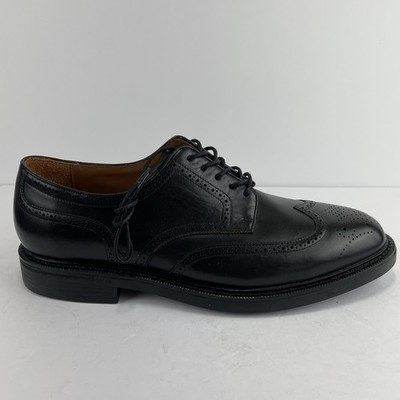Polo Ralph Lauren Asher Oxford Black Calf Leather Wingtip Dress Shoes Men's 13