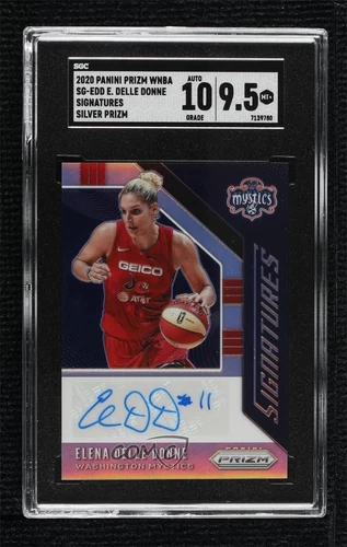 2020 Panini Prizm WNBA Signatures Silver Elena Delle Donne SGC 9.5 Mint+ Auto