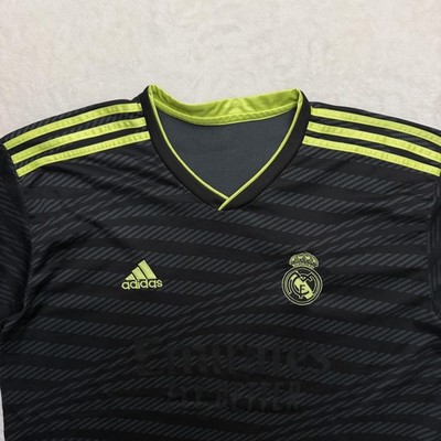 Real Madrid ユニフォーム ブラック XL Adidas Real Madrid Jersey Mens XL Black Soccer Emirates Fly Better