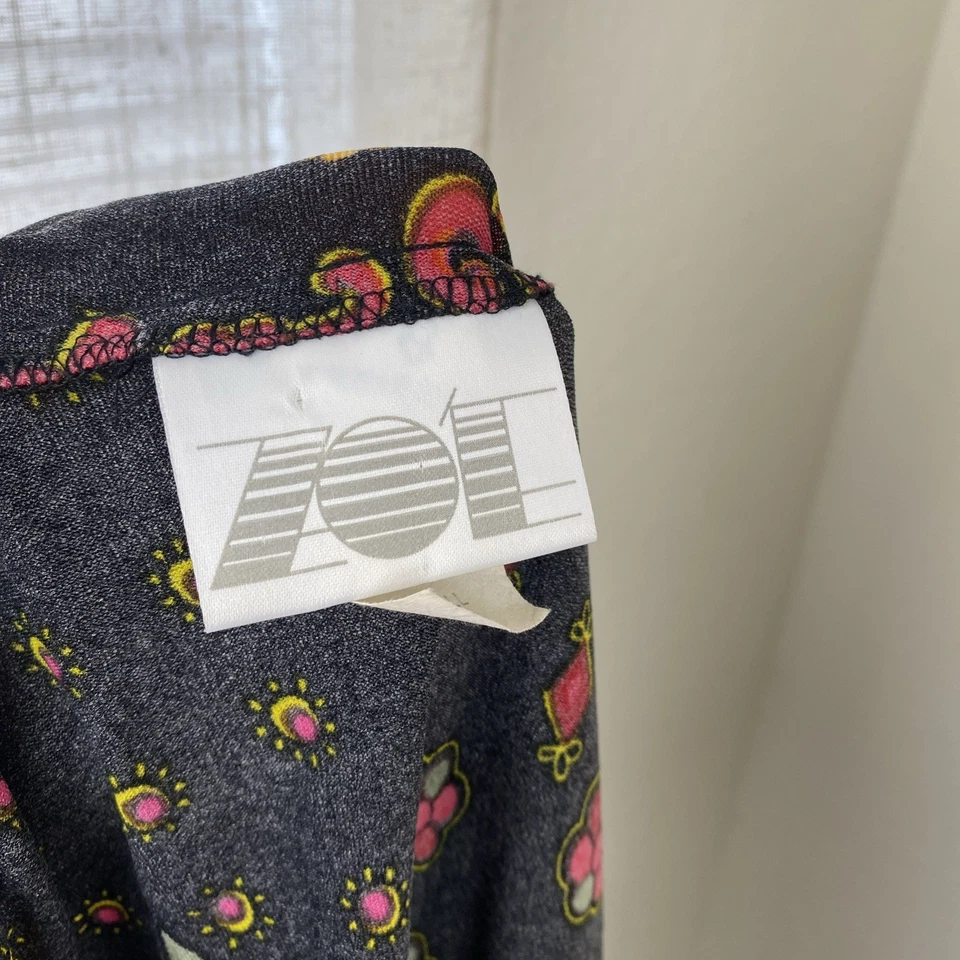 Vestido De Colección Y2K S Midi Rojo Floral Oscuro Hada Grunge Romántico Años 90 Manga Campana Foto 4 de 4