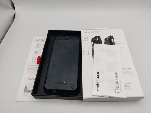 TECH 21 EVO ENDURANCE LITHUM BATTERY AND CASE BLACK COLOR FOR IPHONE 6 Or 6S - Picture 4 of 7