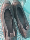 Authentic Women’s Brown/Black Leather Cap Toe Logo Slip-On Ballet Flats EU 40 — photo 2