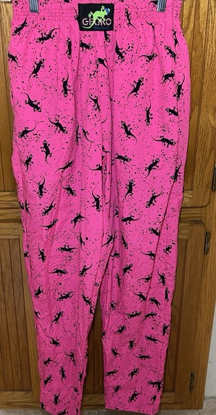 Gecko Beach Neon Pink Beach Parachute Pants 90’s Forever Size M Halloween Fun