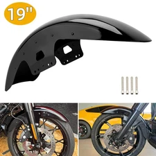 19'' Vivid Black Front Fender For Harley Touring Street Glide Special 2014-Up