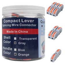 1 In 1 Out Compact Lever Splicing Wire Connectors Lever Nuts Wire Connectors Buc