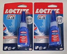 Two Loctite Liquid Professional Super Glue 20 Gm Bottle Ultimate Speed Strength