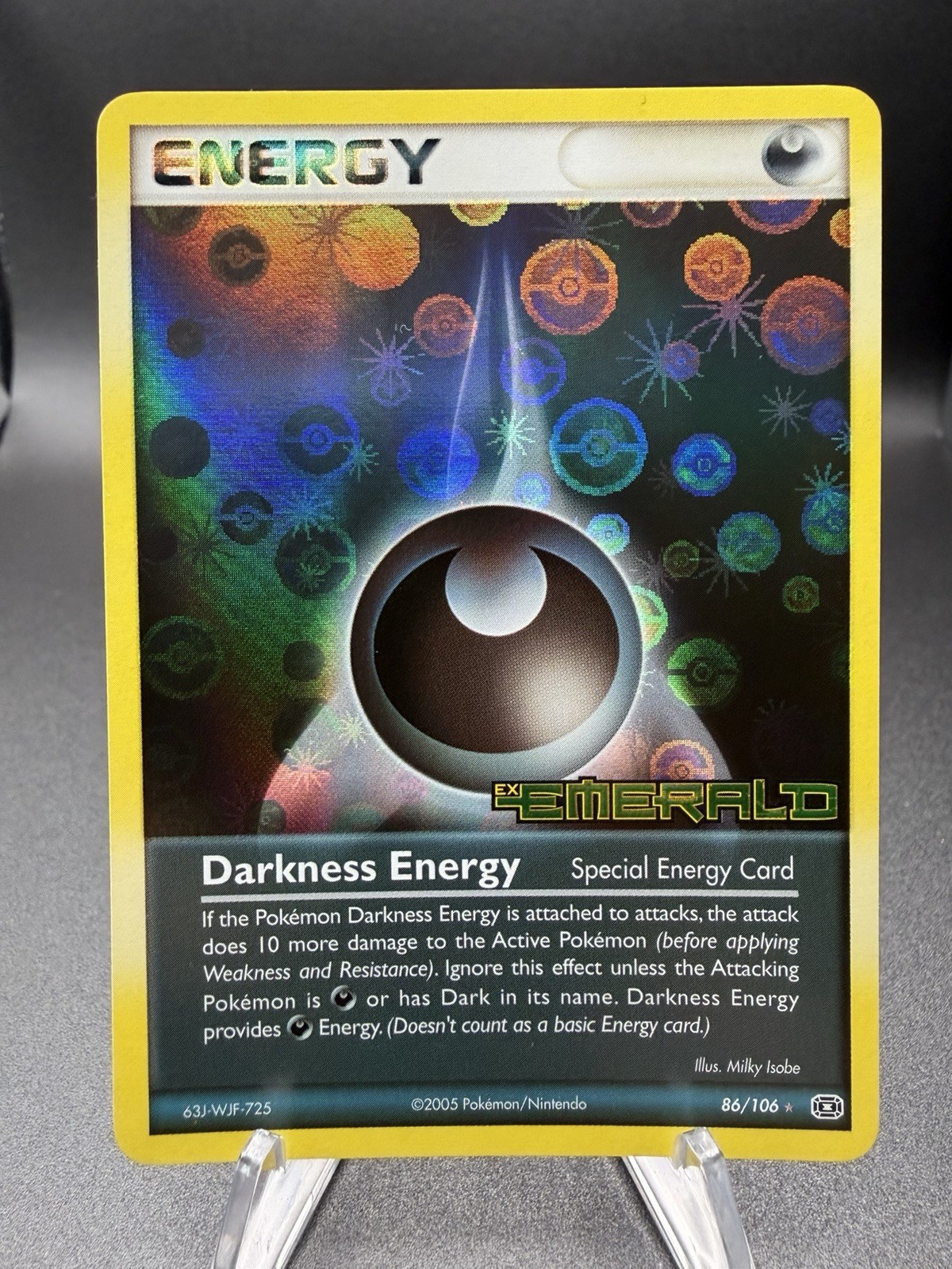 Pokemon Darkness Energy Reverse Holo 86/106 EX Emerald NM