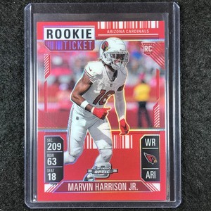 2024 Contenders Optic Football MARVIN HARRISON JR. Rookie Ticket Red 99/199 #88