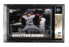 2023 TOPPS BLACK & WHITE SHUTTER SPEED SS8 SHOHEI OHTANI BGS GEM 9.5 W/10 - 1/1!