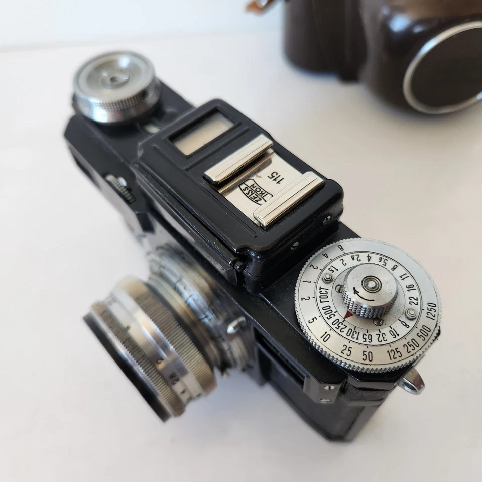 Vintage CONTAX III Zeiss Ikon Camera + Sonnar 50mm f/2 Zeiss Jena Lens - AS IS - Image 4 of 4