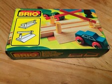 Brio LEVEL CROSSING BARRIERS 33359 NEW IN BOX / Wooden Railway 1980s SWEDEN