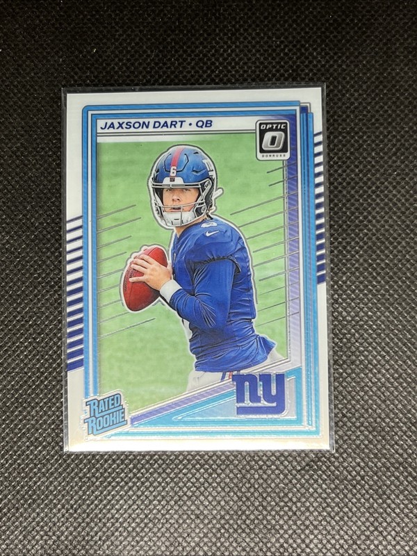 2025 Panini Donruss Optic Rated Rookie Jaxson Dart Rookie (RC) New York Giants!