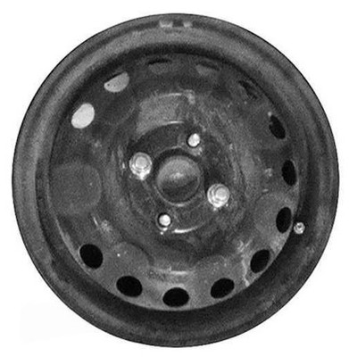 Genuine OEM Wheel For 2006-2011 Kia Rio 14 Inch Powder-Coated Black Steel Rim