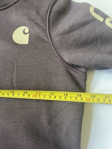Carhartt Purple Women’s XS Hoodie Sweatshirt Relaxed Fit Logo - Picture 5 of 9