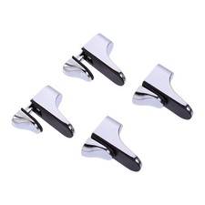 4 Pcs Zinc Alloy Glass Clip Adjustable Shelf Brackets Shower Clips Support