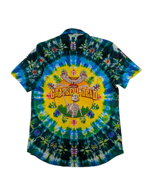 SEC.119 Grateful Dead Men M Multicolor Cotton Veneta Oregon 1972 Tie Dye NWOT