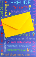 Columba GrußKarte Mit Geldfach GlüCkwunsch- Geburtstags- Karte Geld Geschenk